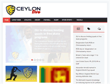 Tablet Screenshot of ceylonsports.com